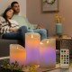 Многоцветни LED свещи с ефект на пламък с дистанционно управление Lendles InnovaGoods 3 броя