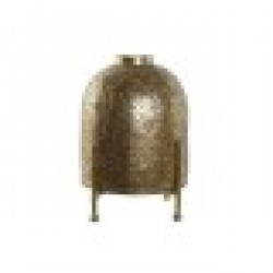 Поставка за свещ Home ESPRIT Златен Метал Кристал 19 x 19 x 24,5 cm - Decorațiuni