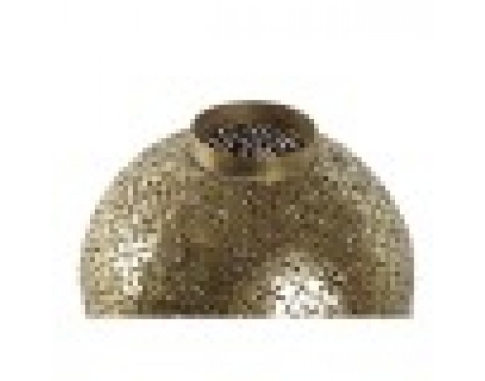 Поставка за свещ Home ESPRIT Златен Метал Кристал 19 x 19 x 24,5 cm