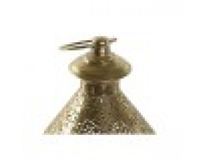 Поставка за свещ Home ESPRIT Златен Метал Кристал 18 x 18 x 35,5 cm