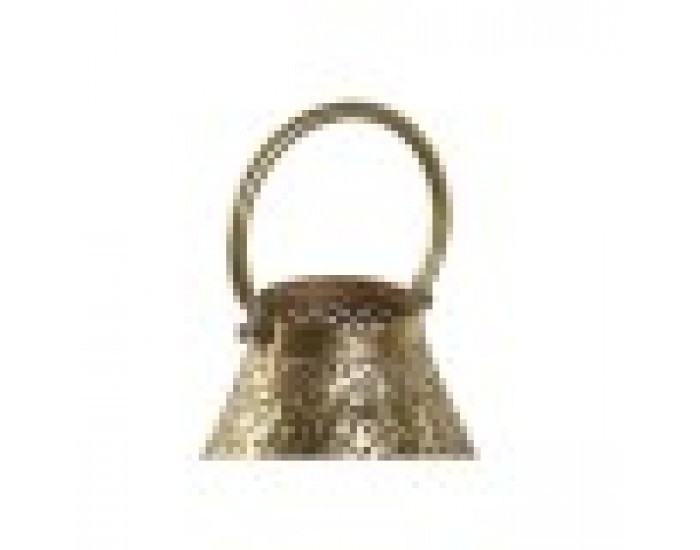 Поставка за свещ Home ESPRIT Златен Метал Кристал 25 x 25 x 26,5 cm