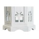 Latern DKD Home Decor Завършек със състаряващо покритие Бял Тъмно сив Дървен Кристал 19 x 17 x 39 cm