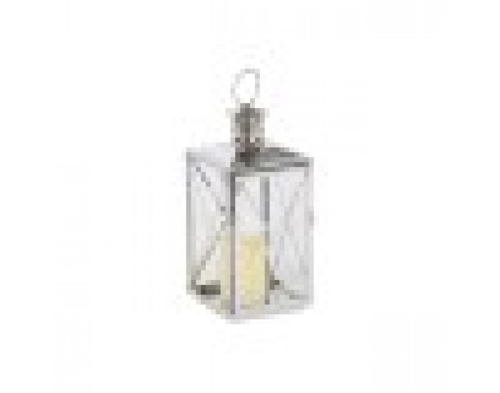 Latern Home ESPRIT Сребрист Кристал Стомана Хромирано 16 x 15 x 32 cm (2 Части)