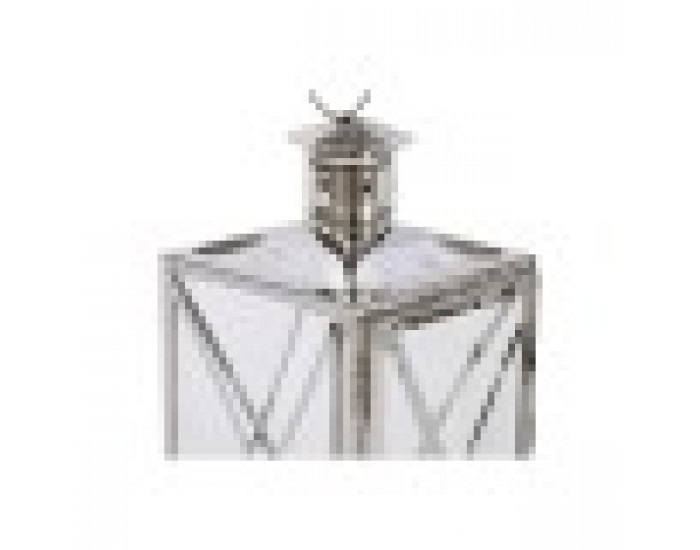 Latern Home ESPRIT Сребрист Кристал Стомана Хромирано 16 x 15 x 32 cm (2 Части)