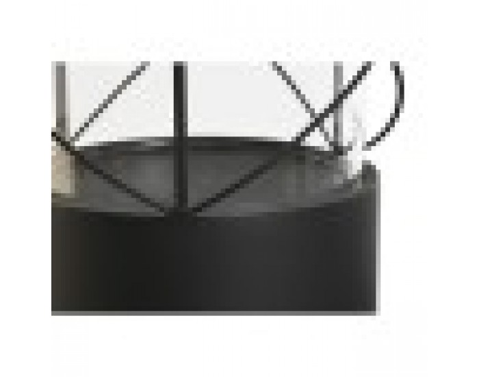 Поставка за свещ Home ESPRIT Черен Метал Кристал 24,5 x 24,5 x 46 cm (2 броя)