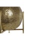 Поставка за свещ Home ESPRIT Златен Метал Кристал 29 x 29 x 26,5 cm