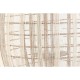 Поставка за свещ Home ESPRIT Бял Естествен Дървен Кристал 37 x 37 x 56 cm