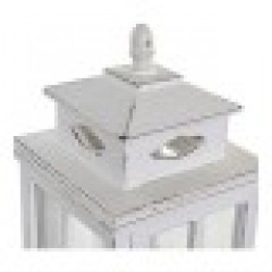 Latern DKD Home Decor Бял Кристал Бор (22.5 x 22.5 x 47 cm) - Decorațiuni