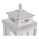 Latern DKD Home Decor Бял Кристал Бор (22.5 x 22.5 x 47 cm)