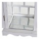 Latern DKD Home Decor Бял Кристал Бор (22.5 x 22.5 x 47 cm)