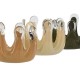 Поставка за свещ Home ESPRIT Зелен Сметана Праскова Кристал 12,5 x 12,5 x 9,5 cm (3 броя)