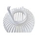 Latern DKD Home Decor Кристал Бял Бамбук (28 x 28 x 47 cm)