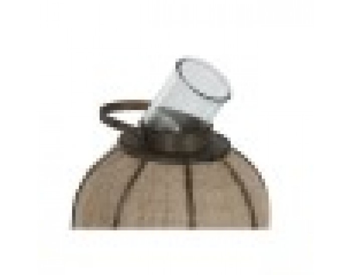 Поставка за свещ Home ESPRIT Естествен Юта Бамбук 33 x 33 x 61,5 cm