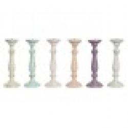 Канделабър Home ESPRIT Метал Дърво манго Shabby Chic 12 x 12 x 34 cm - Home esprit
