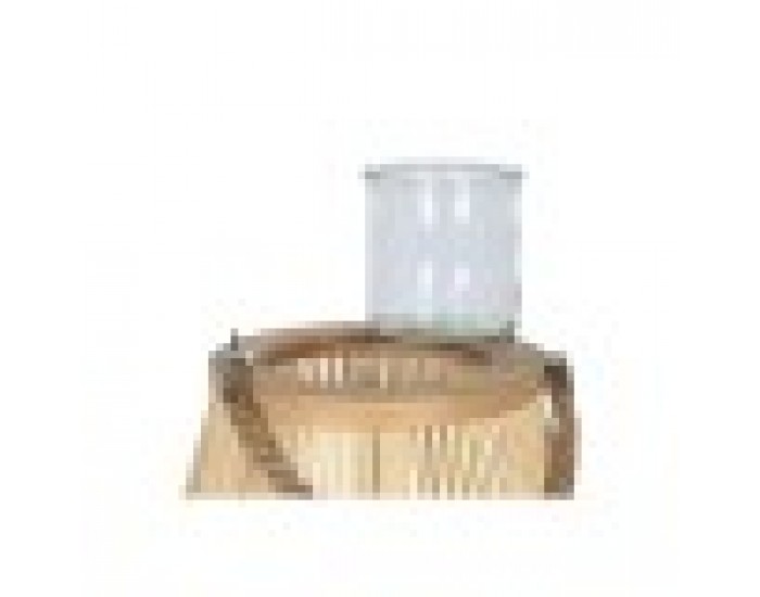 Поставка за свещ Home ESPRIT Естествен Светло кафяв Бамбук 35 x 35 x 85 cm