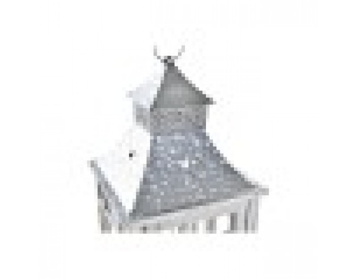 Улично осветление Home ESPRIT Сребрист Естествен Кристал Ела Ориенталски 24 x 24 x 70 cm (2 Части)