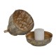 Комплект подложки за маса Home ESPRIT Златен Метал 25 x 25 x 28 cm