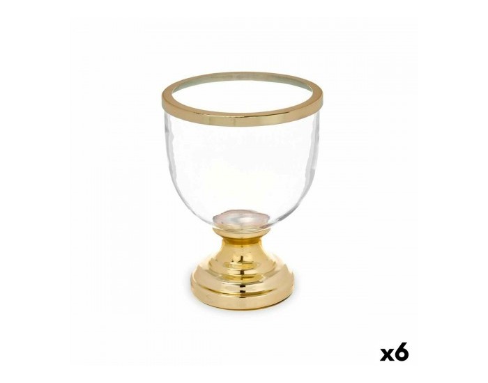 Поставка за свещ Чаша Златен Стомана 17,3 x 23,5 x 17,3 cm (6 броя)