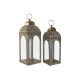 Latern Home ESPRIT Златен Метал Кристал Арабин Гранитогрес 20 X 20 X 56 cm (2 Части)