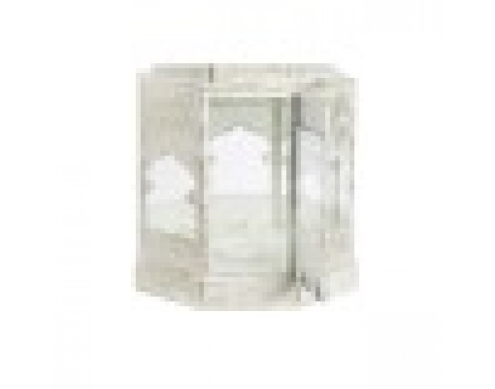 Latern DKD Home Decor 2 броя Бял Златен Метал Кристал Арабин Завършек със състаряващо покритие 30 x 30 x 71 cm (2 броя)