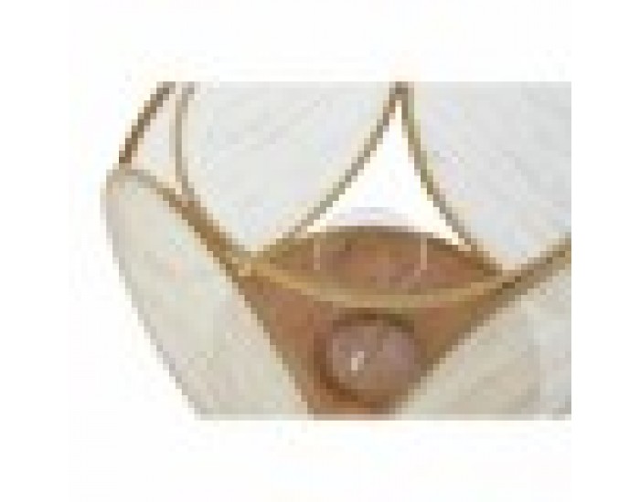 Latern DKD Home Decor Кристал Естествен Кафяв Бамбук Ориенталски 42 x 42 x 55 cm