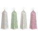 Latern Home ESPRIT Бял Зелен Розов Метал Алуминий Shabby Chic 13 x 13 x 43 cm (4 броя)