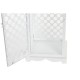 Улично осветление DKD Home Decor 24 x 24 x 74 cm Завършек със състаряващо покритие Кристал Метал Бял Арабин