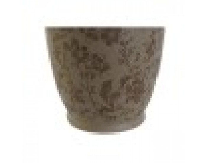 Ваза Home ESPRIT Кафяв Зелен Каменинов Лист на растение 13 x 13 x 35 cm