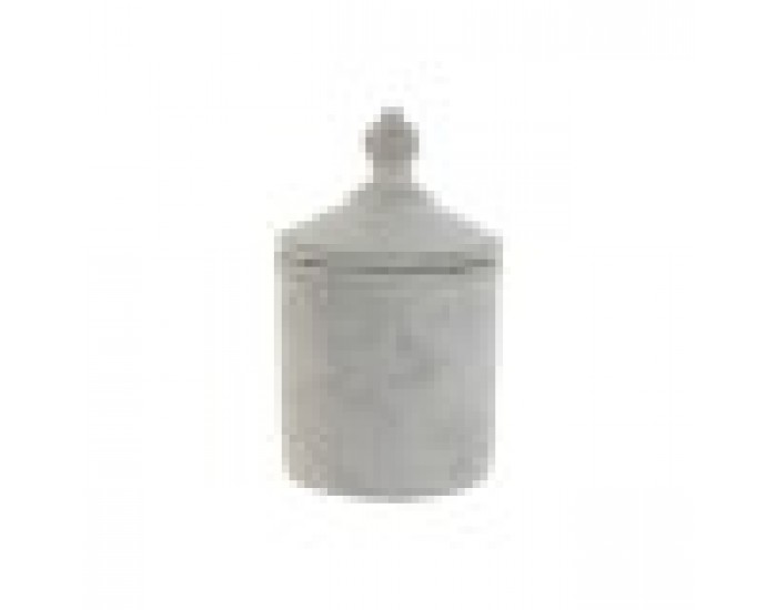 Ваза Home ESPRIT Сив Цимент Ориенталски 15 x 15 x 25 cm