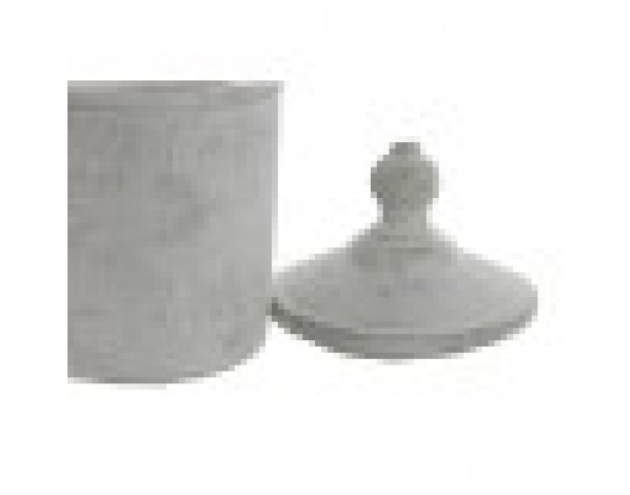 Ваза Home ESPRIT Сив Цимент Ориенталски 15 x 15 x 25 cm
