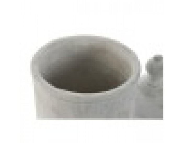 Ваза Home ESPRIT Сив Цимент Ориенталски 15 x 15 x 25 cm