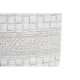 Ваза DKD Home Decor Бял Смола Модерен (18 x 6 x 28 cm)