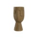 Ваза Home ESPRIT Кафяв Смола Лице 15 x 15 x 31 cm