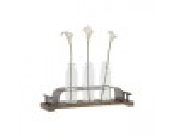Ваза DKD Home Decor Кафяв Черен Метал Кристал 45 x 11 x 22 cm (3 Части)