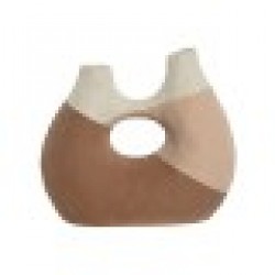 Ваза Home ESPRIT Трицветен Керамика Абстрактен 24 x 11 x 21 cm - Vaze și decorațiuni de masă