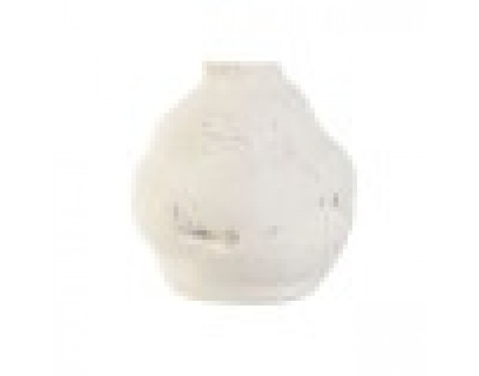 Ваза Home ESPRIT Бял Керамика Занаятчийски стил 13 x 13 x 24 cm