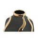 Ваза Home ESPRIT Сив Златен Каменинов Абстрактен Модерен 17 x 17 x 35 cm