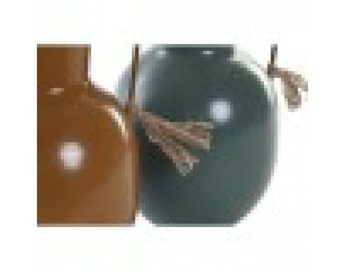 Ваза DKD Home Decor Метал Оранжев Зелен Горчица (14.5 x 13 x 24 cm) (2 броя)