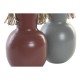 Ваза DKD Home Decor Сив Метал теракота (14 x 13 x 24 cm) (2 броя)