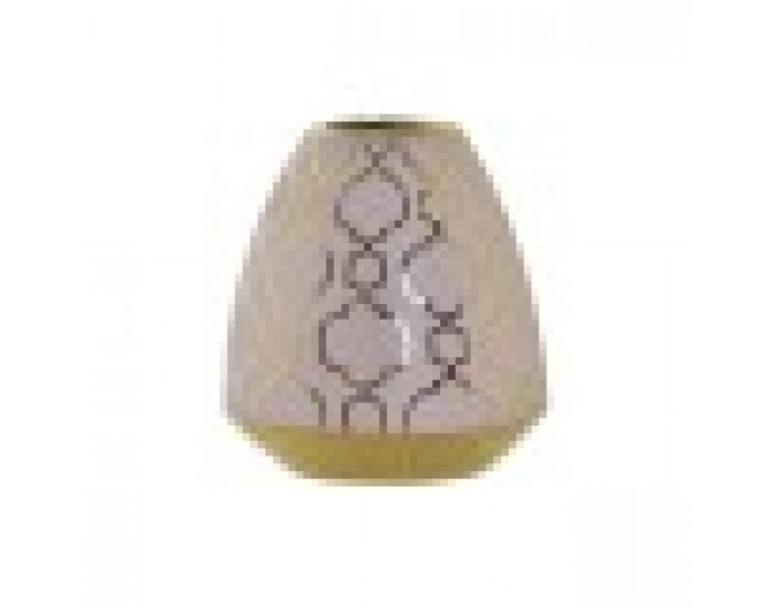 Ваза DKD Home Decor Порцелан Розов Златен Ориенталски (16 x 16 x 18 cm)