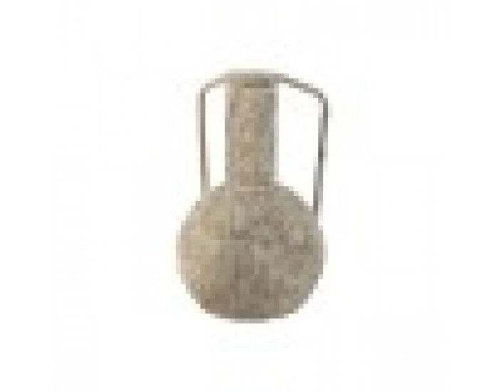 Ваза Home ESPRIT Бял Метал 23 x 23 x 35,5 cm