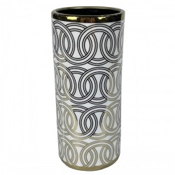 Ваза DKD Home Decor Порцелан Ориенталски (13 x 13 x 36 cm) - Vaze și decorațiuni de masă