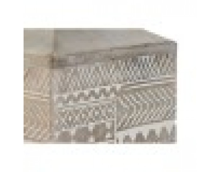 Ваза Home ESPRIT Бял Естествен Дърво манго Колониален 18 x 18 x 30,5 cm
