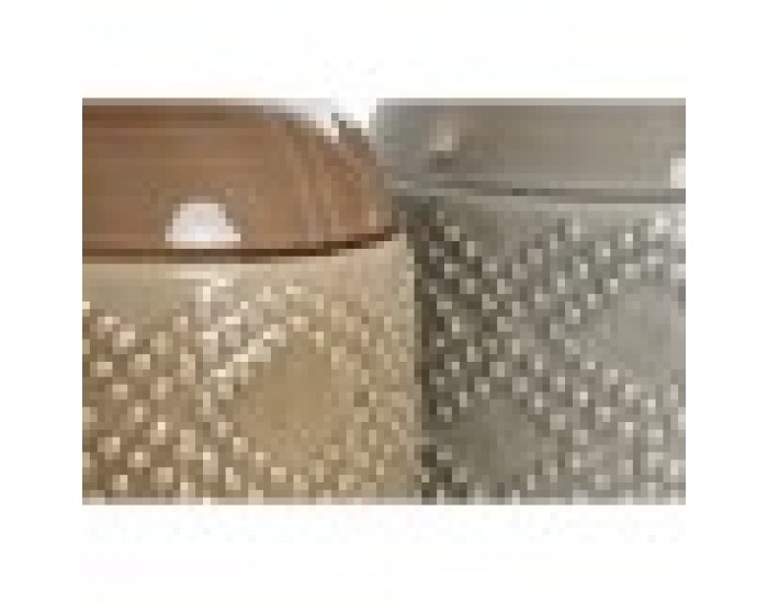 Ваза Home ESPRIT Кафяв Сив Керамика Ориенталски Ромб 19 x 19 x 27 cm (2 броя)