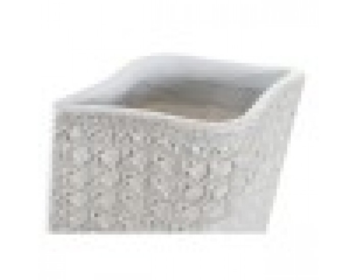 Ваза DKD Home Decor Бял Смола Модерен (20 x 12 x 58 cm)