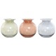 Ваза Home ESPRIT Син Зелен Кехлибар Кристал Модерен 17,5 X 17,5 X 18,2 cm (3 броя)