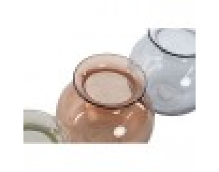Ваза Home ESPRIT Син Зелен Кехлибар Кристал Модерен 17,5 X 17,5 X 18,2 cm (3 броя)