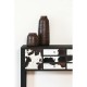Ваза Home ESPRIT Кафяв Черен Смола Колониален 20 x 20 x 48 cm