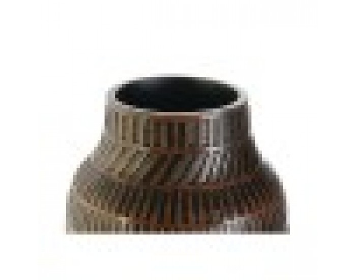 Ваза Home ESPRIT Кафяв Черен Смола Колониален 20 x 20 x 48 cm