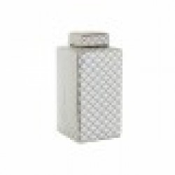 Ваза DKD Home Decor Бял Порцелан Glam (14.5 x 14.5 x 30 cm) - Vaze și decorațiuni de masă